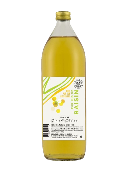 Jus de raisin blanc 100% artisanal 1L
